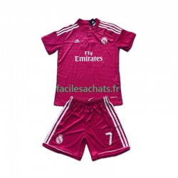 Maillot Real Madrid Cristiano Ronaldo 7 Retro 2014-2015 Extérieur Enfant MC