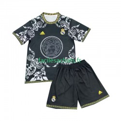 Maillot Real Madrid Versace Edition 2024-2025 Noir Domicile Enfant MC