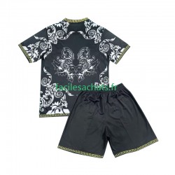 Maillot Real Madrid Versace Edition 2024-2025 Noir Domicile Enfant MC