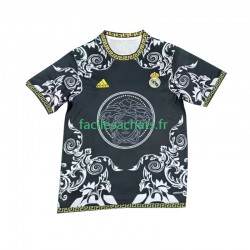 Maillot Real Madrid Versace Edition 2024-2025 Noir Domicile Homme MC