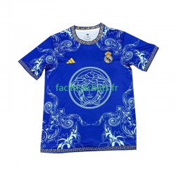 Maillot Real Madrid Versace Edition 2024-2025 Bleu Domicile Homme MC
