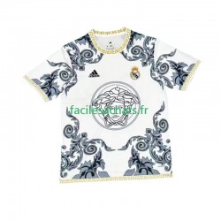 Maillot Real Madrid Versace Edition 2024-2025 Blanc Domicile Homme MC