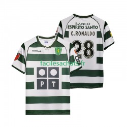 Maillot Sporting CP Cristiano Ronaldo 28 Retro 2001 2003 Domicile Homme MC Maillot Sporting CP Cristiano Ronaldo 28 Retro 2001 2003 Domicile Homme MC