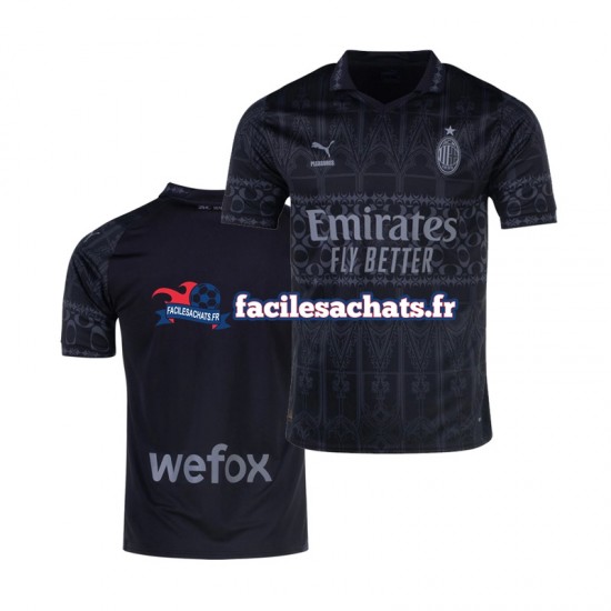 Maillot AC Milan 2023-2024 Noir 4ème Homme MC