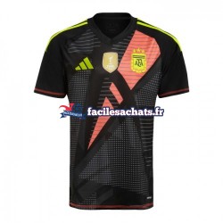 Maillot Argentine Copa America 2024 Gardien Noir Domicile Homme MC