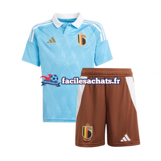 Maillot Belgique Euro 2024 Bleu Extérieur Enfant MC