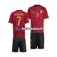 Maillot Belgique De Bruyne 7 Euro 2024 Rouge Domicile Enfant MC