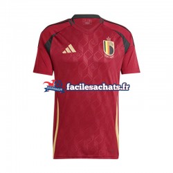 Maillot Belgique Euro 2024 Rouge Domicile Homme MC