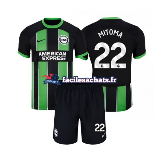 Maillot Brighton Hove Albion Mitoma 22 2023-2024 Extérieur Enfant MC