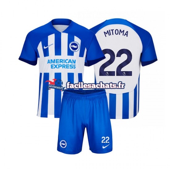 Maillot Brighton Hove Albion Mitoma 22 2023-2024 Domicile Enfant MC