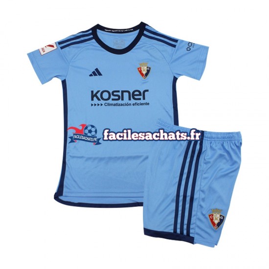 Maillot CA Osasuna 2023-2024 Bleu Extérieur Enfant MC