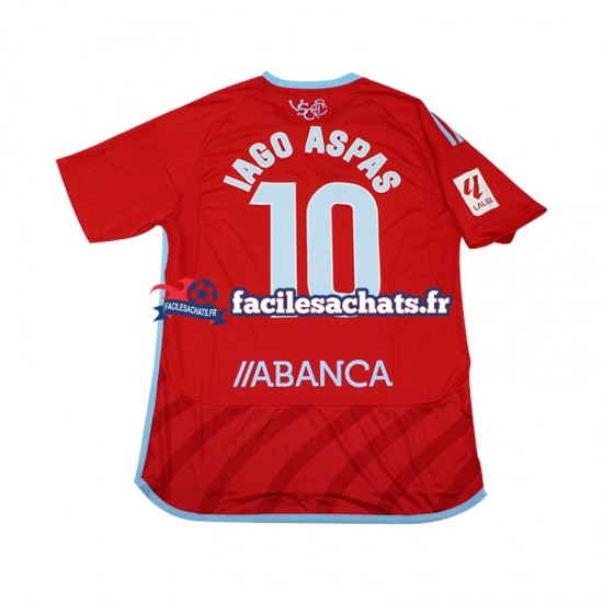 Maillot Celta de Vigo Iago Aspas 10 2023-2024 Extérieur Homme MC