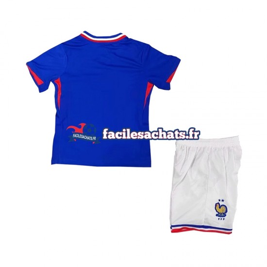 Maillot France Euro 2024 Bleu Domicile Enfant MC