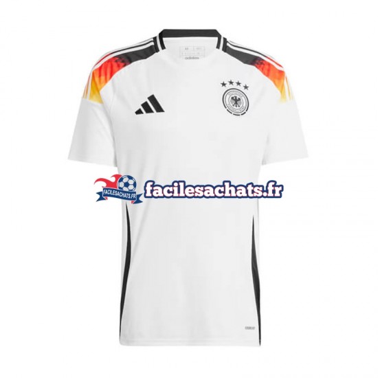 Maillot Allemagne Euro 2024 Blanc Domicile Homme MC