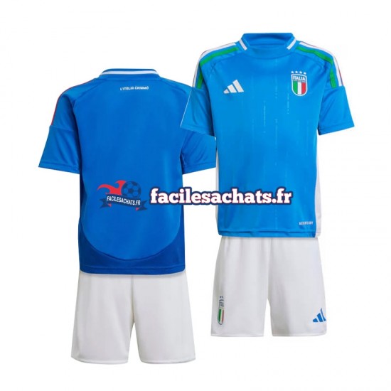 Maillot Italie Euro 2024 Bleu Domicile Enfant MC