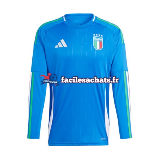 Maillot Italie Euro 2024 Bleu Domicile Homme ML