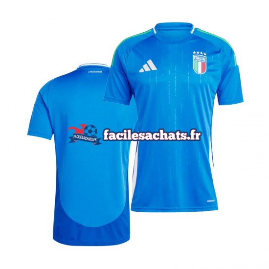 Maillot Italie Euro 2024 Bleu Domicile Homme MC