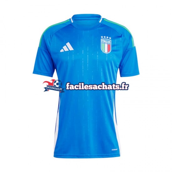 Maillot Italie Euro 2024 Bleu Domicile Homme MC