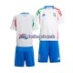 Maillot Italie Euro 2024 Blanc Extérieur Enfant MC