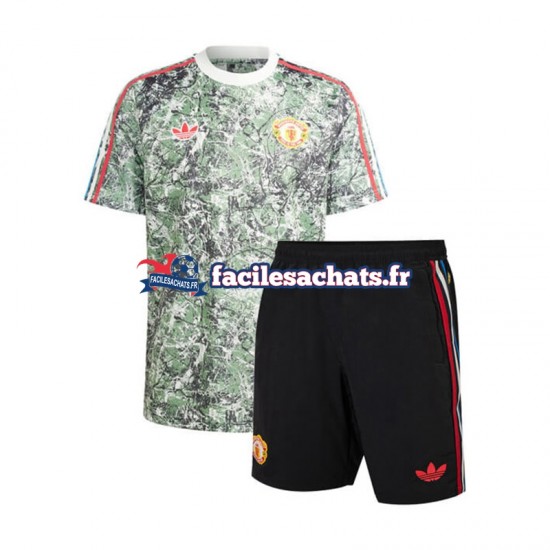 Maillot Manchester United Stone Roses 2023-2024 Domicile Enfant MC