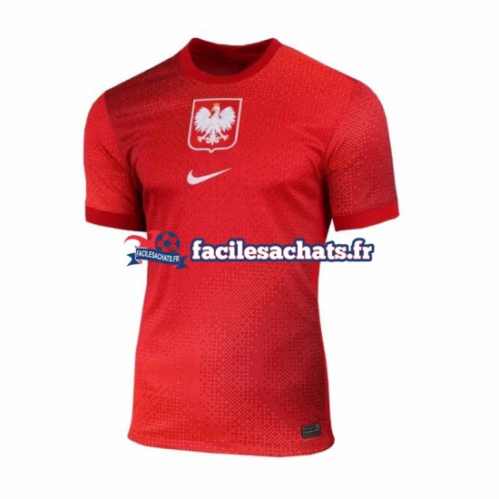 Maillot Pologne Euro 2024 Rouge Extérieur Homme MC