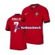 Maillot Portugal Cristiano Ronaldo 7 Euro 2024 Rouge Domicile Homme MC