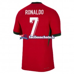 Maillot Portugal Cristiano Ronaldo 7 Euro 2024 Rouge Domicile Homme MC