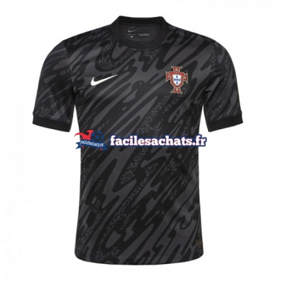 Maillot Portugal Euro 2024 Gardien Noir Extérieur Homme MC