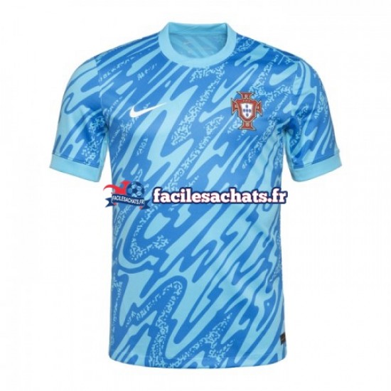 Maillot Portugal Euro 2024 Gardien Bleu 3ème Homme MC
