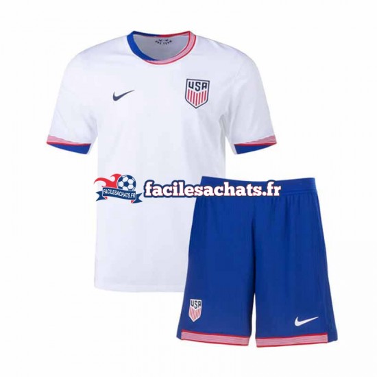 Maillot États-Unis 2024 Domicile Enfant MC