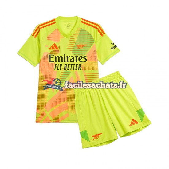 Maillot Arsenal 2024-2025 Gardien Domicile Enfant MC