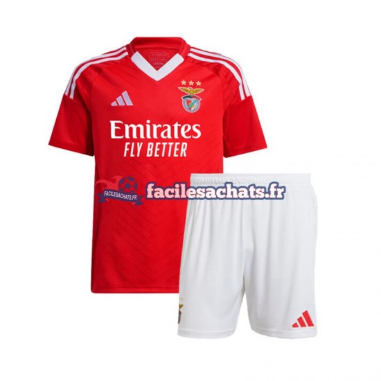 Maillot Benfica 2024-2025 Rouge Domicile Enfant MC