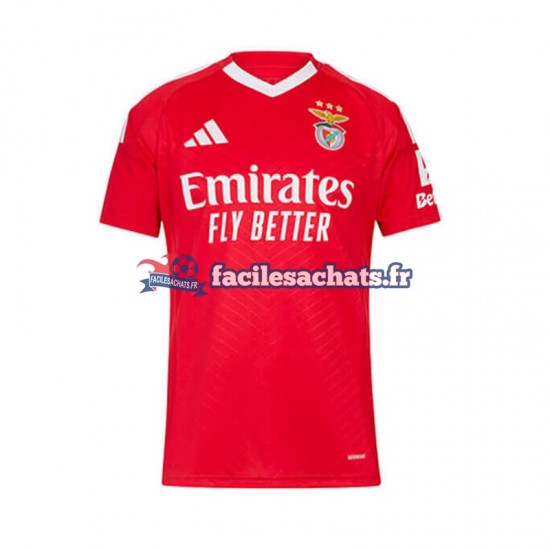 Maillot Benfica 2024-2025 Rouge Domicile Homme MC