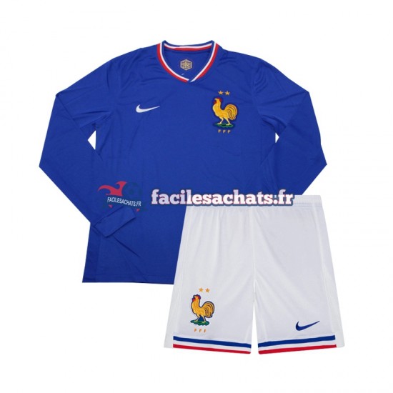 Maillot France Euro 2024 Domicile Enfant ML