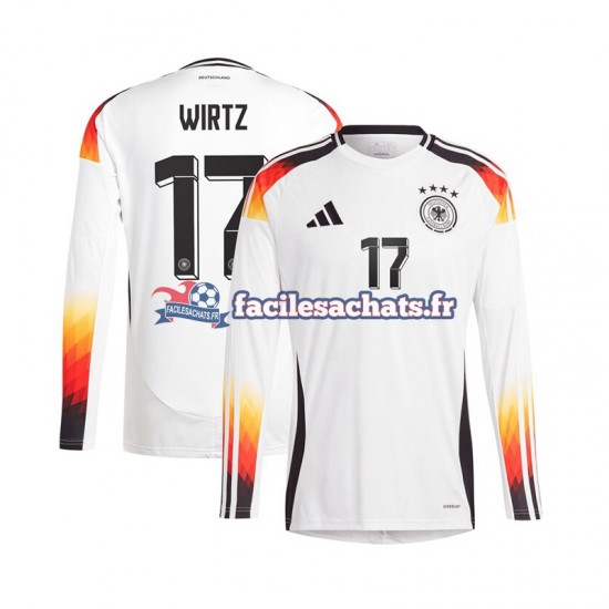 Maillot Allemagne Florian Wirtz 17 Euro 2024 Domicile Homme ML