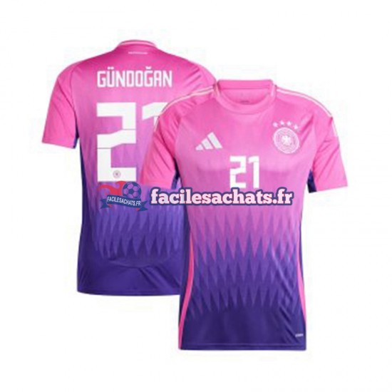 Maillot Allemagne Ilkay Gundogan 21 Euro 2024 Extérieur Homme MC