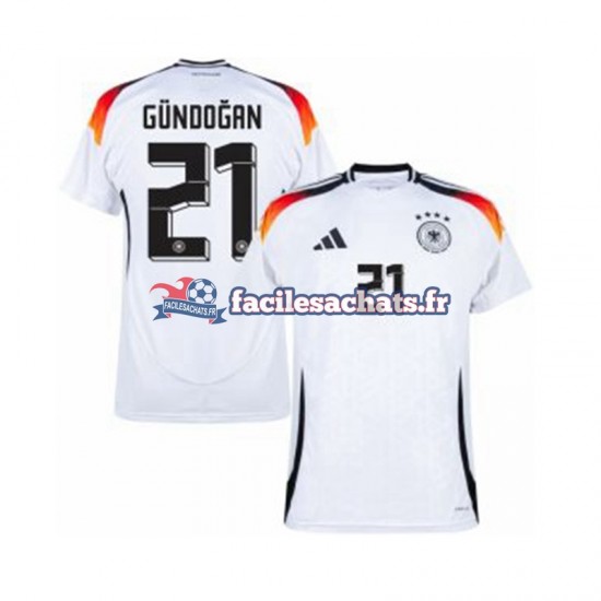 Maillot Allemagne Ilkay Gundogan 21 Euro 2024 Domicile Homme MC