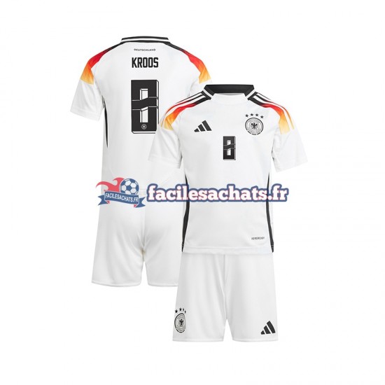 Maillot Allemagne Toni Kroos 8 Euro 2024 Domicile Enfant MC