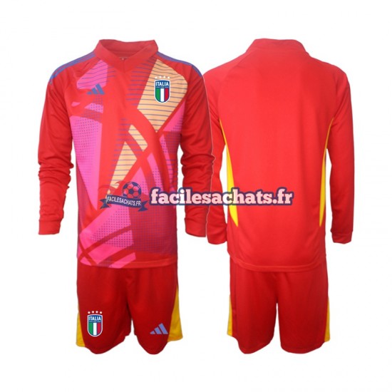 Maillot Italie Euro 2024 Gardien Rouge 3ème Enfant ML