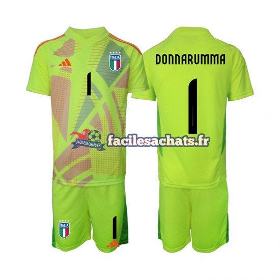 Maillot Italie Donnarumma 1 Euro 2024 Gardien Domicile Enfant MC