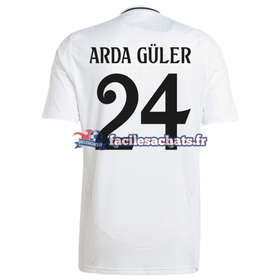 Maillot Real Madrid ARDA GULER 24 2024-2025 Domicile Homme MC