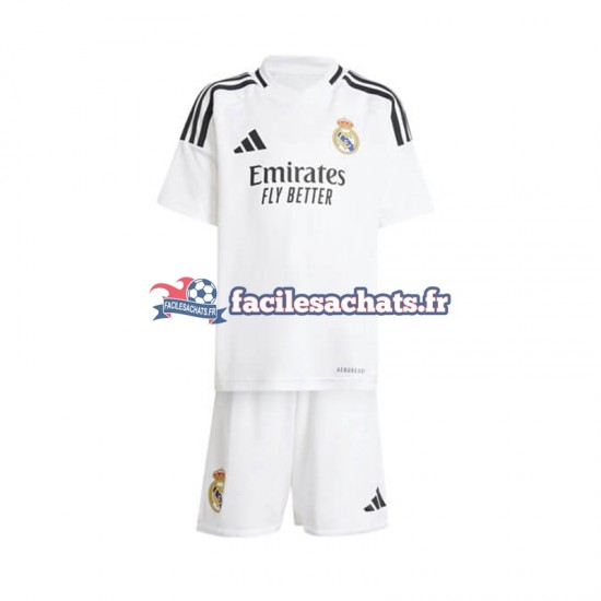 Maillot Real Madrid 2024-2025 Blanc Domicile Enfant MC