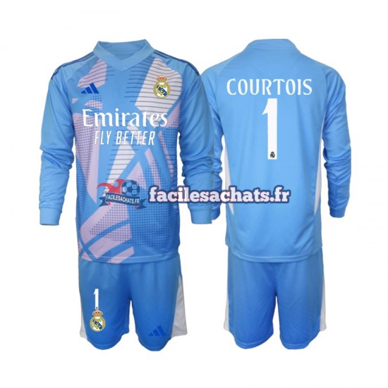 Maillot Real Madrid Thibaut Courtois 1 2024-2025 Gardien Domicile Enfant ML