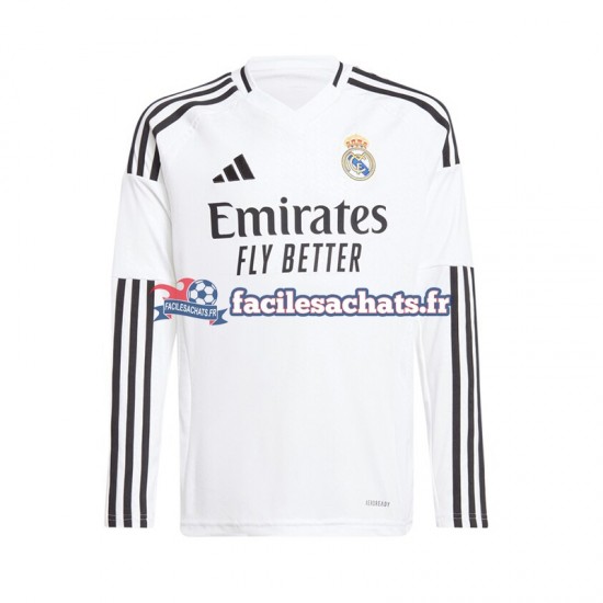 Maillot Real Madrid 2024-2025 Blanc Domicile Homme ML