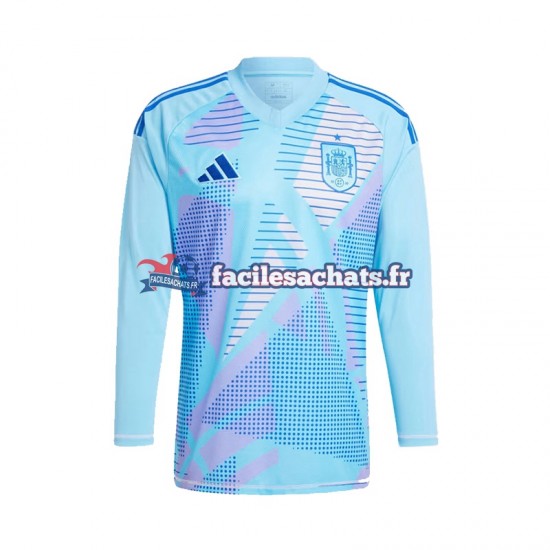 Maillot Espagne Euro 2024 Gardien Bleu Extérieur Homme ML