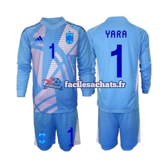 Maillot Espagne David Raya 1 Euro 2024 Gardien Domicile Enfant ML