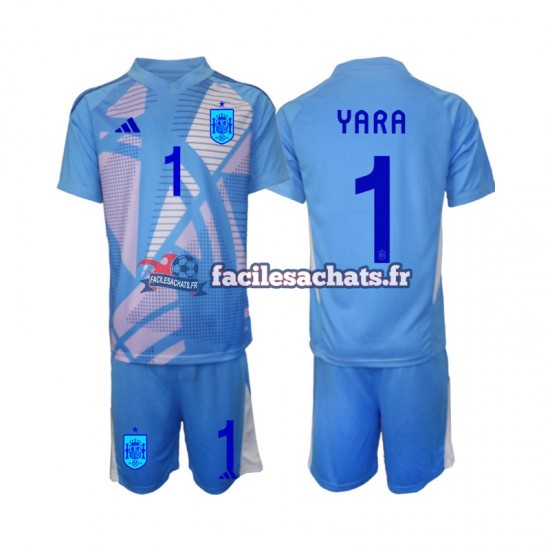 Maillot Espagne David Raya 1 Euro 2024 Gardien Domicile Enfant MC