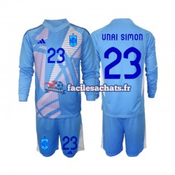 Maillot Espagne Unai Simon 23 Euro 2024 Gardien Domicile Enfant ML