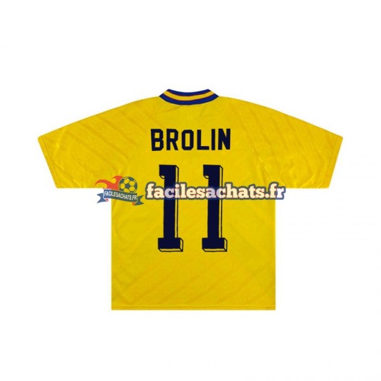 Maillot Suède Brolin 11 Retro 1994 Domicile Homme MC