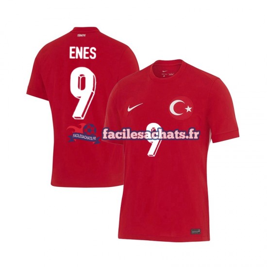 Maillot Turquie Enes Unal 9 Euro 2024 Extérieur Homme MC